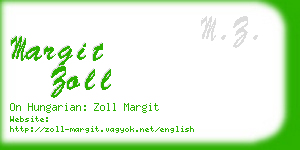 margit zoll business card
